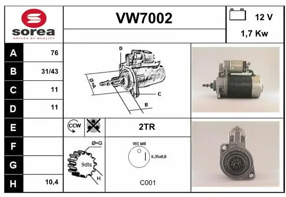 Starter (VW7002)