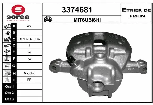 Brake Caliper (3374681)