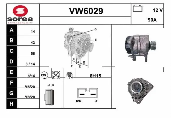 Alternator (VW6029)