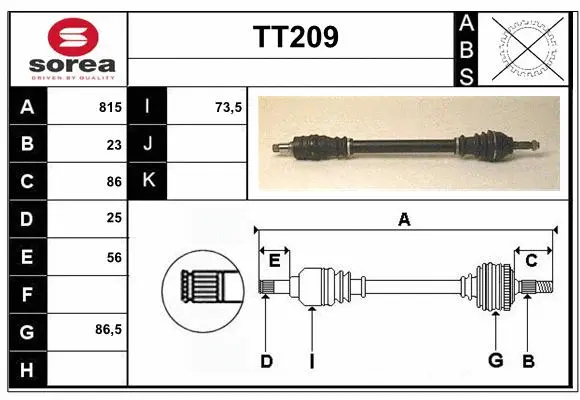 Drive Shaft (TT209)