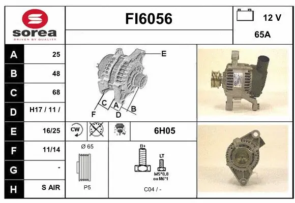Alternator (FI6056)