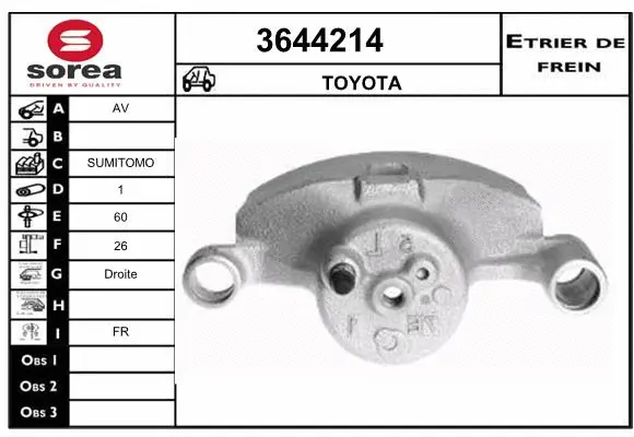 Brake Caliper (3644214)