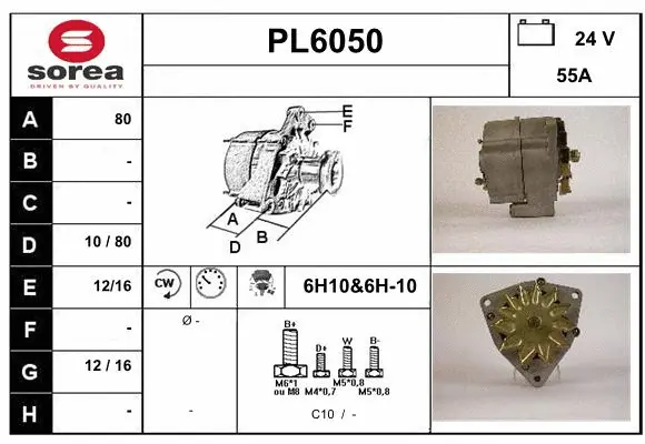 Alternator (PL6050)