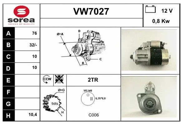 Starter (VW7027)