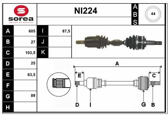 Drive Shaft (NI224)