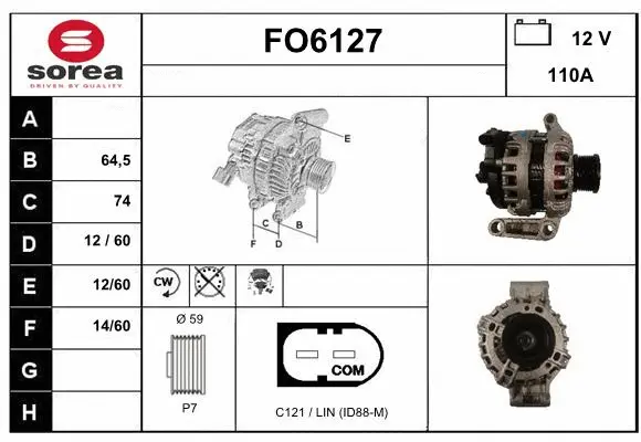 Alternator (FO6127)