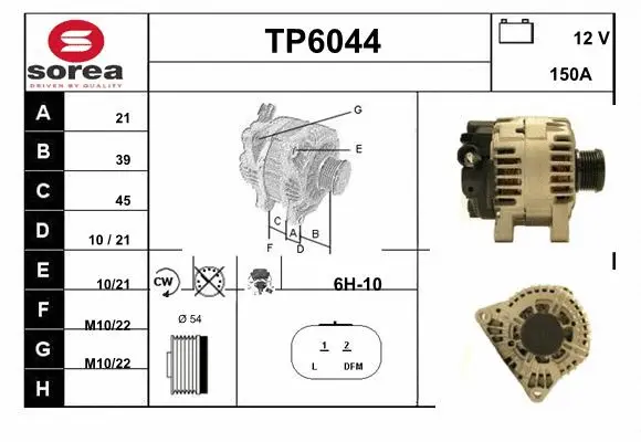 Alternator (TP6044)