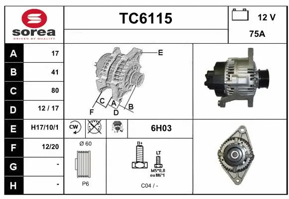 Alternator (TC6115)