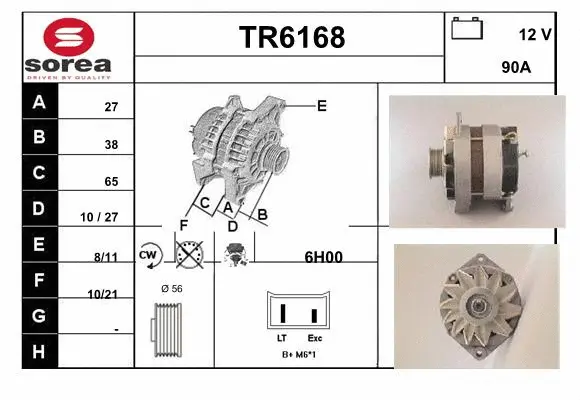 Alternator (TR6168)