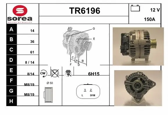 Alternator (TR6196)