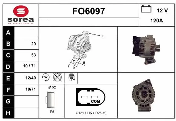 Alternator (FO6097)