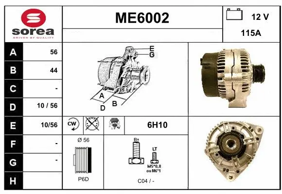 Alternator (ME6002)