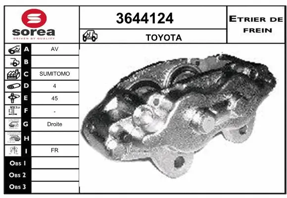 Brake Caliper (3644124)