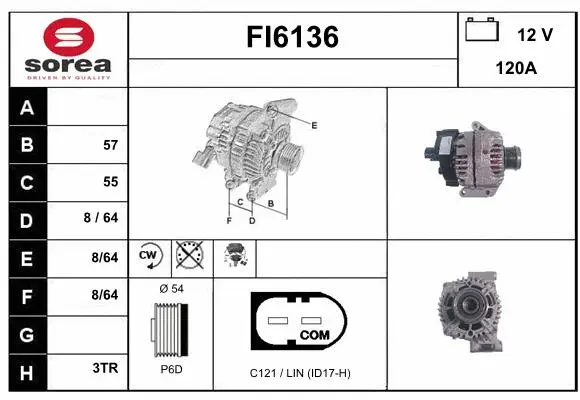 Alternator (FI6136)