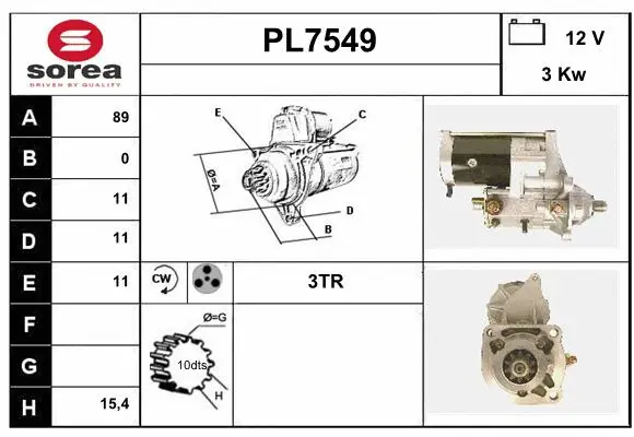 Starter (PL7549)