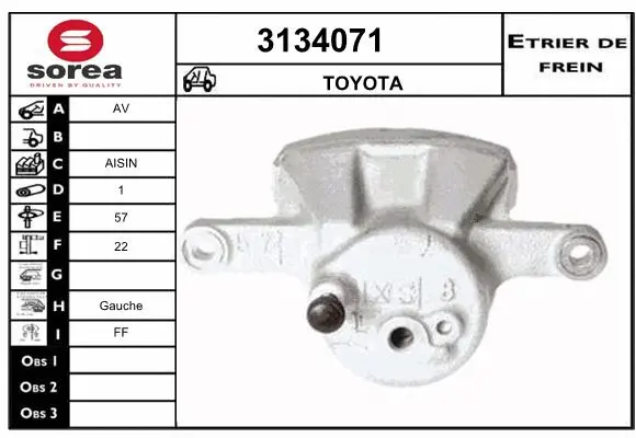 Brake Caliper (3134071)