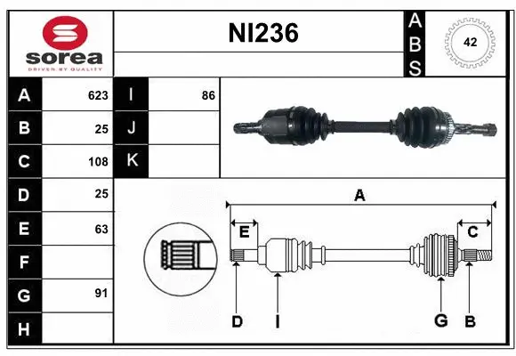 Drive Shaft (NI236)