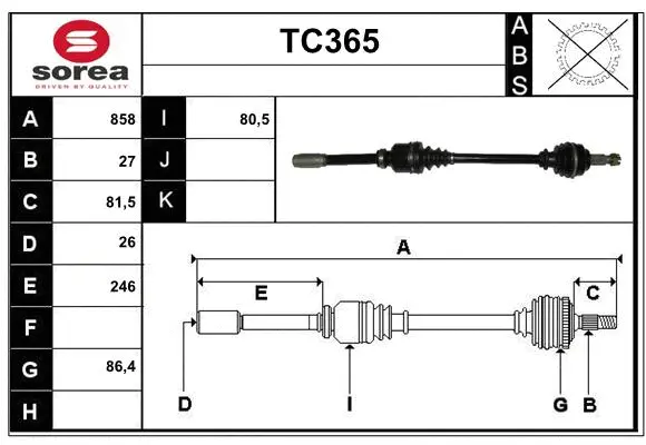 Drive Shaft (TC365)