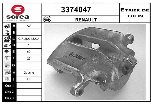 Brake Caliper (3374047)
