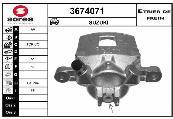 Brake Caliper (3674071)