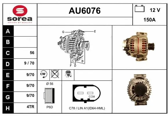 Alternator (AU6076)