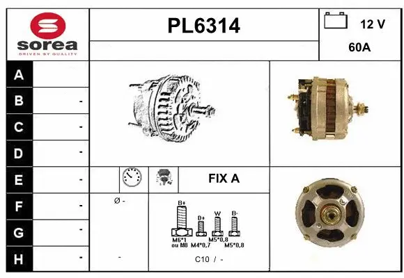 Alternator (PL6314)