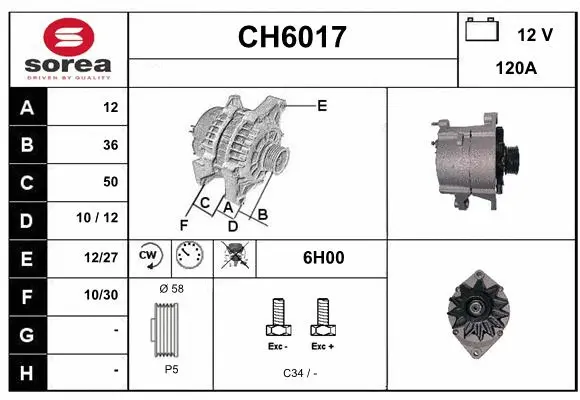 Alternator (CH6017)
