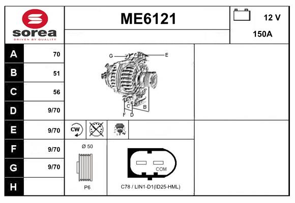 Alternator (ME6121)