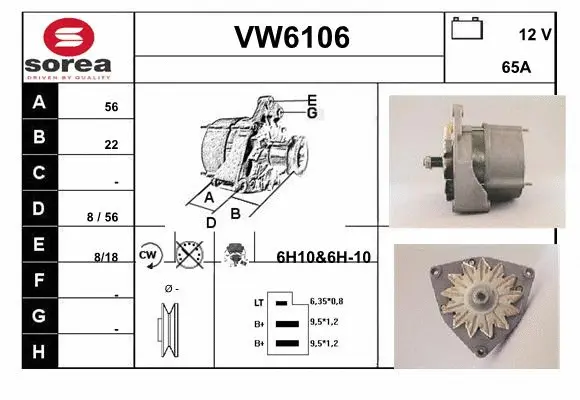 Alternator (VW6106)