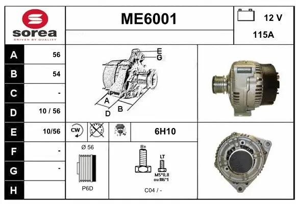 Alternator (ME6001)