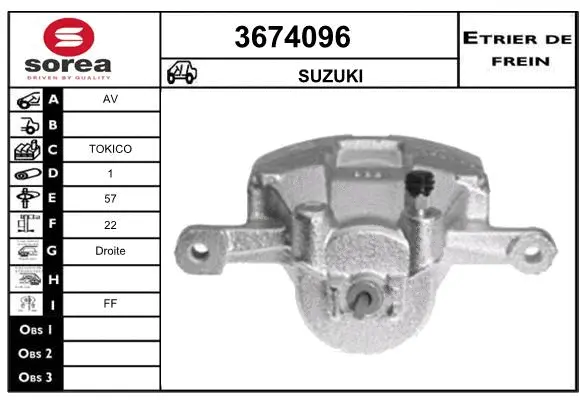 Brake Caliper (3674096)