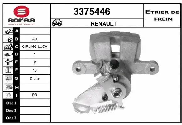 Brake Caliper (3375446)