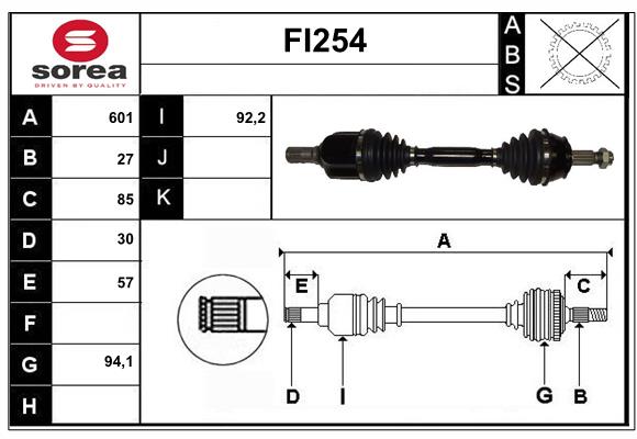 Drive Shaft (FI254)