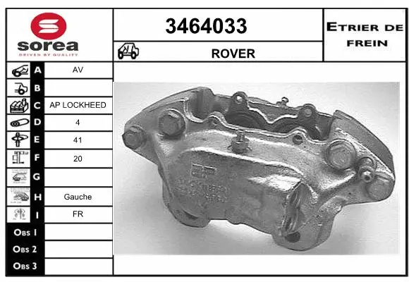 Brake Caliper (3464033)