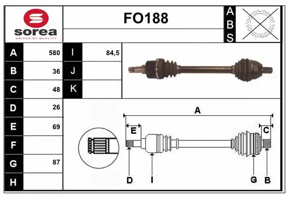 Drive Shaft (FO188)