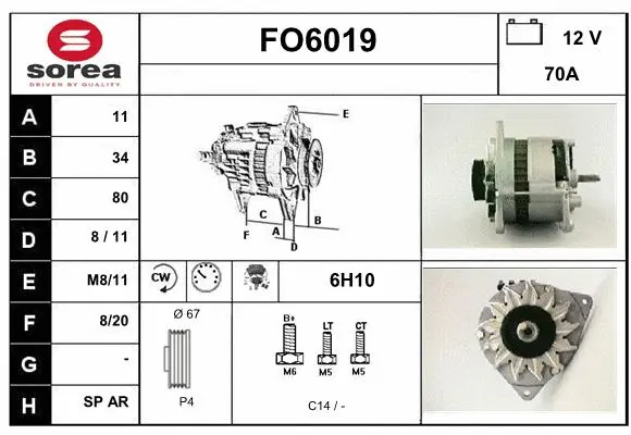 Alternator (FO6019)