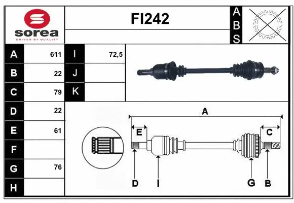 Drive Shaft (FI242)