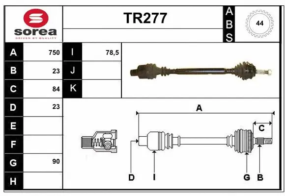 Drive Shaft (TR277)