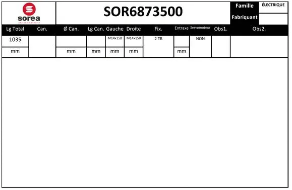 Steering Gear (SOR6873500)