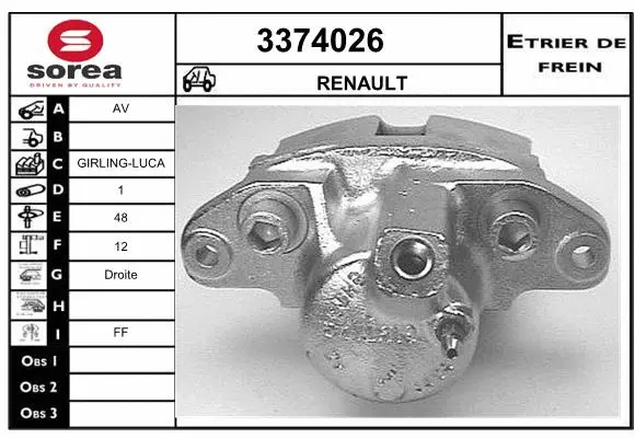 Brake Caliper (3374026)