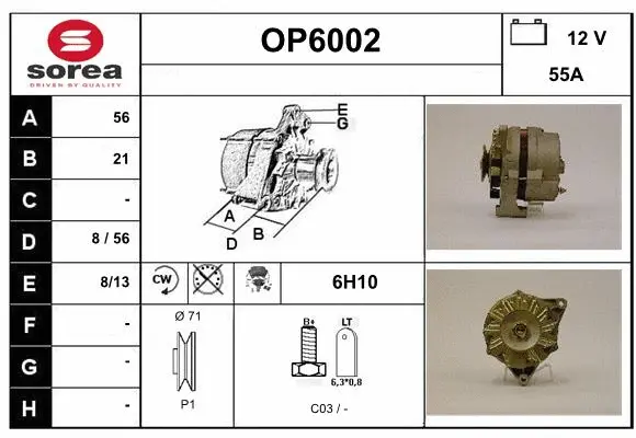 Alternator (OP6002)