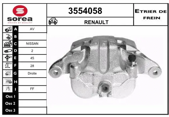 Brake Caliper (3554058)
