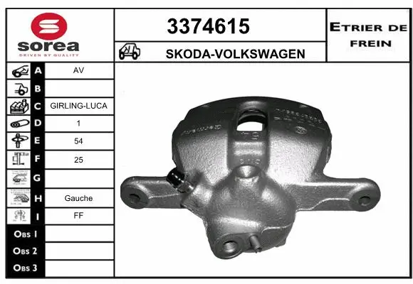 Brake Caliper (3374615)