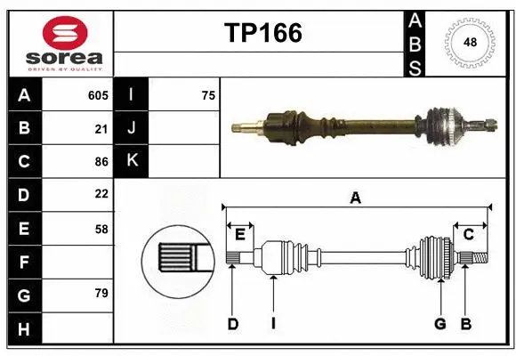 Drive Shaft (TP166)