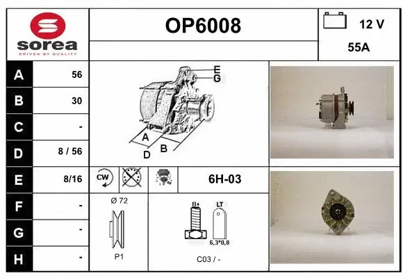 Alternator (OP6008)