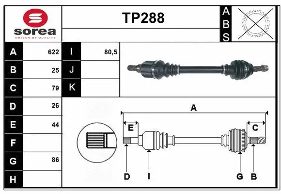 Drive Shaft (TP288)