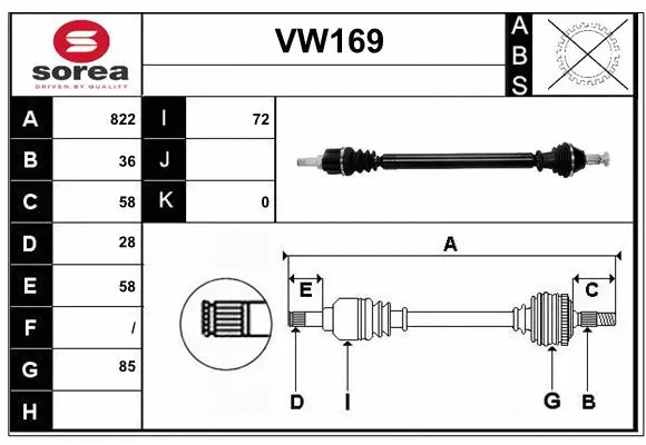 Drive Shaft (VW169)