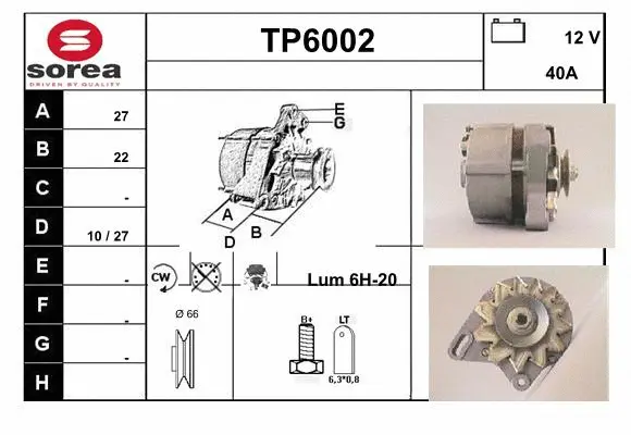 Alternator (TP6002)