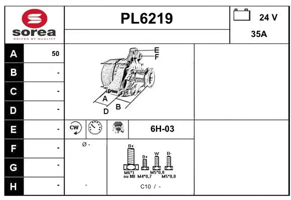 Alternator (PL6219)