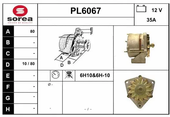 Alternator (PL6067)